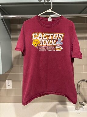 Arizona State Sun Devils Cactus Bowl 2016 Graphic Tee Maroon Size XL